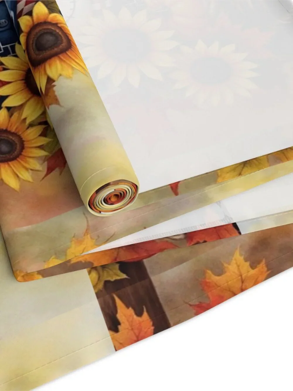 Scarecrow Pumpkin Sunflower Table Runner Fall Autumn Decor